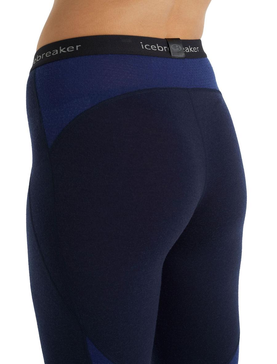 Leggings Icebreaker BodyfitZone™ Merino 260 Zone Thermal Femme Bleu Marine Bleu Royal Bleu Marine | FR 1554CTVE